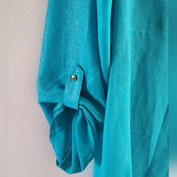 Metaphor turquoise blouse - Picture 3 of 6